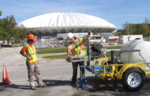 Pavement coring to collect pavement data