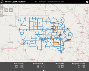 Iowa DOT Winter Cost Calculator