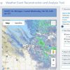 Winter Maintenance Research Roundup Weather event tool screenshot