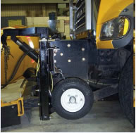 snowplow-mounted road friction measurement system